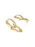Anti-Tarnish Gold Plated Intwined Dangler Drop Earrings