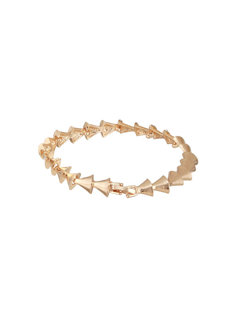 Anti-Tarnish 18k Gold Plated AD Studded Statement Link Combo Jewellery Set