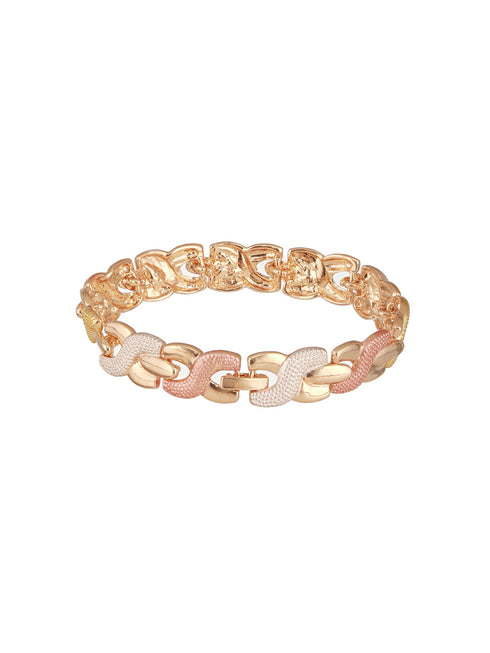 Anti-Tarnish Rose Gold Plated Link Combo Jewellery Set