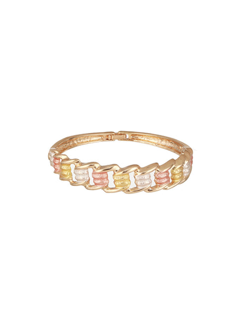 Anti-Tarnish Rose Gold Plated Tricolor Combo Jewellery Set