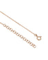 18kt Rose Gold Plated CZ Infinity & Heart Necklace