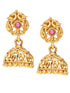 GoldPlated Peacock Motif Temple Jewellery Set