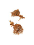 Gold Toned Red Peacock Designer Jhumka Earrings