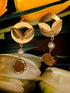 GoldToned Contemporary Drop Earrings