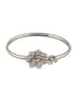 Silver Plated AD Studded Rose Statement Combo Jewellery Set