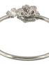 Silver Plated AD Studded Rose Statement Combo Jewellery Set