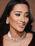 Victorian Dual Tone Uncut Polki Pearl Beaded Choker jewellery Set