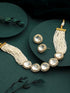 Victorian Dual Tone Uncut Polki Pearl Beaded Choker jewellery Set