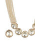 Victorian Dual Tone Uncut Polki Pearl Beaded Choker jewellery Set