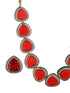 Cushion Cut SemiPrecious Stones & Pearl Beaded Choker Jewellery Set