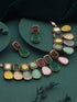Gold Plated Multi Polki Kundan Studded Pearl Beaded Jewellery Set