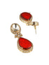 Victorian Ruby Dual Tone Uncut Polki Kundan Jewellery Set