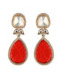 Victorian Ruby Dual Tone Uncut Polki Kundan Jewellery Set