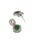 Multi Colored Victorian Dual Tone Stone Studded Jewellery Set