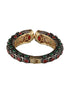 Enamelled Multi AD Studded Statement Cuff