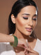 Gold Plated Set of 4 Green Emerald Stone Studded Bangles
