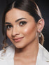 Silver Plated CZ Studded Solitaire Drop Earrings