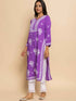 Fizaa Kurta with Chikankari Hand Embroidery Purple