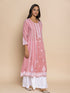 Fizaa Pink Modal Chikankari Kurta
