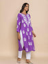 Fizaa chikankari Kurta in Purple
