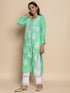 Fizaa Hand Embroidered Chikankari Kurta in Sea Green