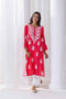 Fizaa chikankari Kurta in Red