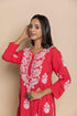 Fizaa chikankari Kurta in Red