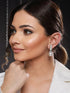Silver toned Pearl Statement Drop Minimal Drop Earrings