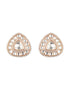 Gold Polish Real Kundan & CZ Studded Luxe Studds earrings