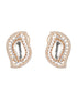 Gold Toned Kundan & CZ Studded Studds Earrings
