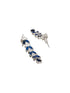 Silver Toned Blue AD Studded Necklace Set