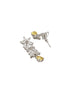 White Rhodium Yellow Topaz Zircon Studded Statement Jewellery Set