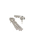 White Rhodium Cubic Zircon Studded Luxe Necklace Jewellery Set