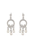 Silver Polish AD Studded Pearl Beaded Chandbali Earring