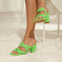 Grasshopper Patent Block Heels