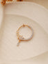 Gold Toned AD Zircon Studded Floral Designer Spring Nath