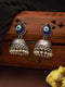 Oxidised Silver Toned Evil Eye Handcrafted Minimal Trendy Jhumka Earrings