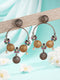 Oxidised Dual Toned Red Stone Pearl Beaded Handcrafted Floral Filigree large Hoop Chandbali Earrings