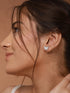 925 Sterling Silver Cubic Zirconia Butterfly Studds Earrings