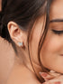925 Sterling Silver Cubic Zirconia Butterfly Studds Earrings