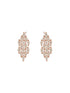 Rose Gold Toned Cubic Zircon Studded Statement Necklace jewellery Set