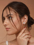 925 Sterling Silver Circular Cubic Zirconia Studds Earrings
