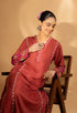 Saba Chikankari Cotton Silk Kurta Set for Women - Falu Red