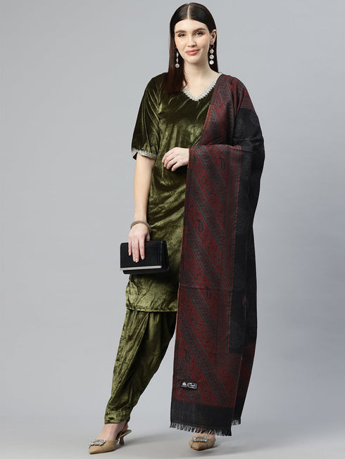 Women's Kani Jamawar Pure Wool Shawl