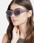 Women Beige Toned UV Protected Brown Lens Wayfarer Sunglasses