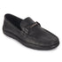 Men's Textured Leather Loafers with Cushioned EVA Comfort Sole