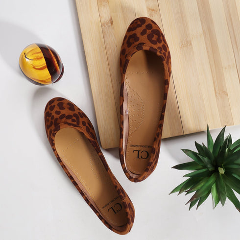 Women's Printed Party Round Toe Flats