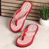 Women's Daily Wear Printed Thong Flip Flops