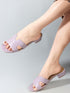 Women's Textured Open Toe Block Heels sandal