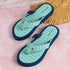 Women's Daily Wear Printed Thong Flip Flops